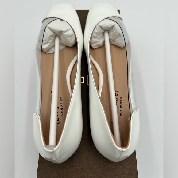 Jon Joseph - Punk White Patent Flats - Picture 4 of 8